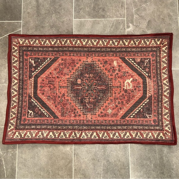 Ruggable Accents Ruggable Set Of 2 Red 2x3 Persian Small Area Rug